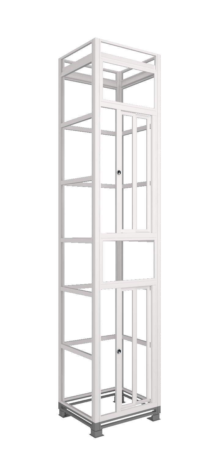 2 Panels Side Opening